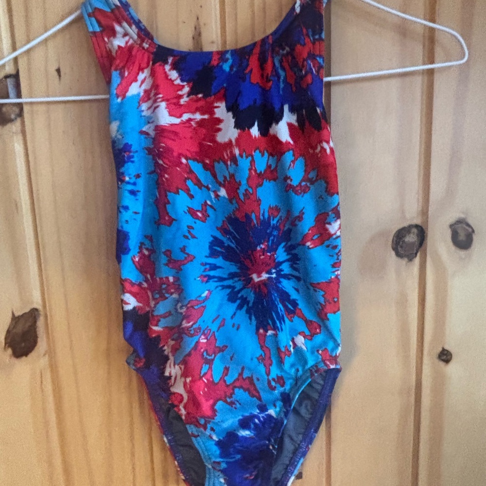 Speedo Kids Swim One Piece - Red and Blue